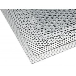 Acero galvanizado con perf. circular a tresbolillo (corte disponibiles)