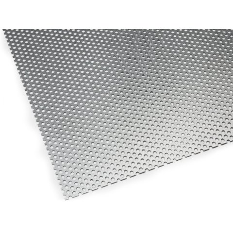 Stahl verzinkt Rundloch, versetzt (Zuschnitt möglich) RV 3,0/5,0  s = 1,0 mm, 2000 x 1000 mm (0344952)