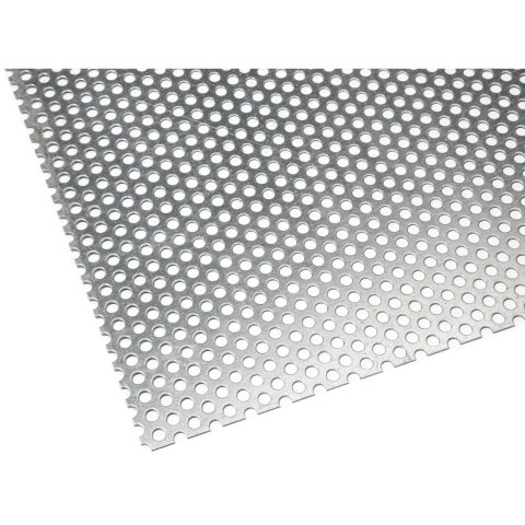 Stahl verzinkt Rundloch, versetzt (Zuschnitt möglich) RV 5,0/8,0 s = 1,0 mm, max. 1000 x max. 2000 mm
