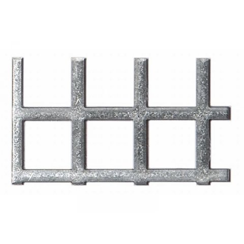 Galvanized  steel, square holes, square pitch (custom cutting available) SqS 8,0/10,0  th = 1,0 mm,  1000 x 2000 mm (034500