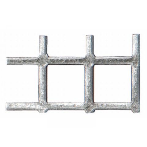Stahl verzinkt Quadratloch, gerade (Zuschnitt möglich) QG 10,0/12,0  s=1,0  250 x 500 mm