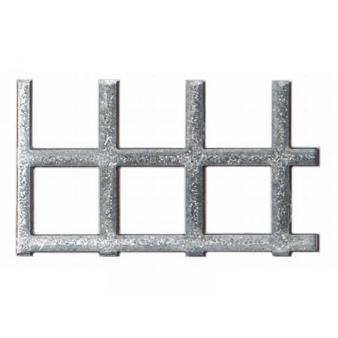 Galvanized  steel, square holes, square pitch (custom cutting available) SqS 8.0/10.0  th=1.0  1000 x 2000
