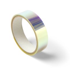 Nastro adesivo cangiante Aslan ColourShift transpar. SE70, PET, rosa/blu, trasparente, l = 25 mm, l=5 m