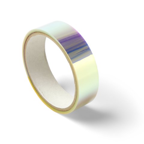 Aslan iridescent adhesive tape ColourShift transpar. SE70, PET, pink/blue, transparent, w = 25mm, l=5 m