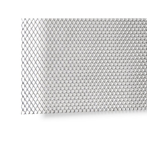 Alluminio stirato, maglia ultra fine 2,50/1,35-0,34/0,4 (740 m./m), b = 200 mm