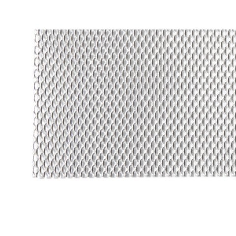 Malla desplegada de aluminio, fina 3,0/1,8-0,6/0,5  250 x 250 mm