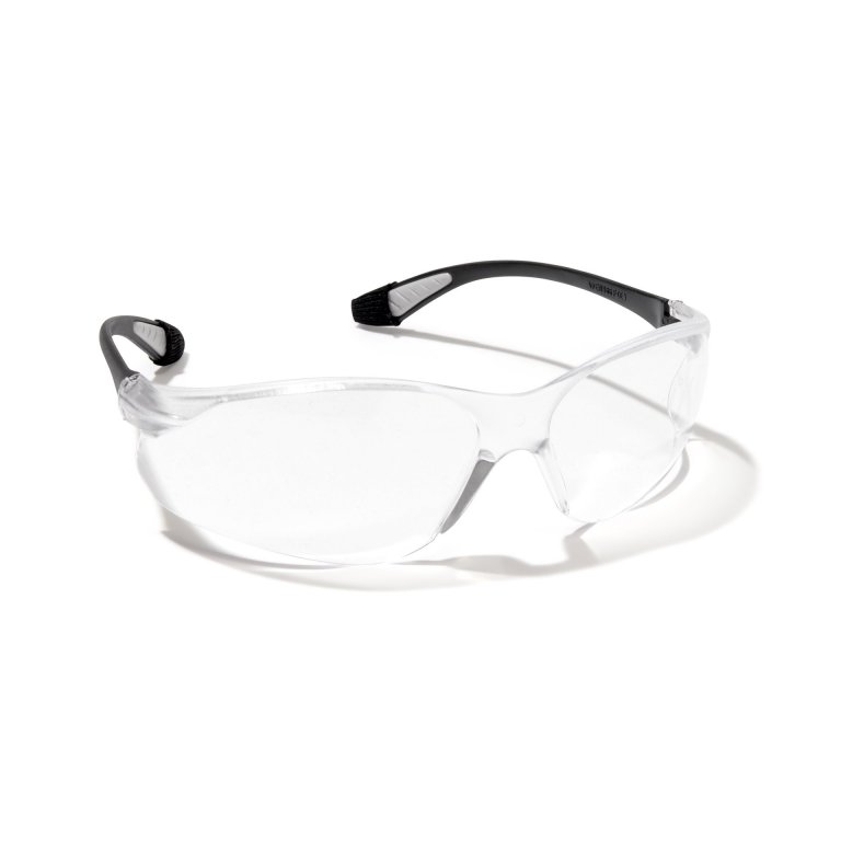 Protective glasses with temples