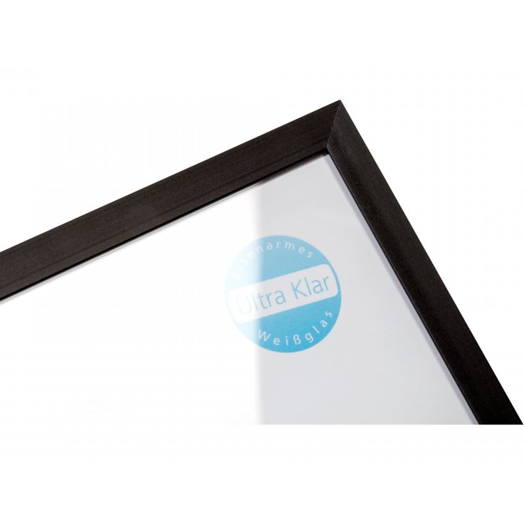Homik Bilderrahmen A5 Schwarz - Mit Acrylglas, Für Wand Oder Tisch, Aus MDF