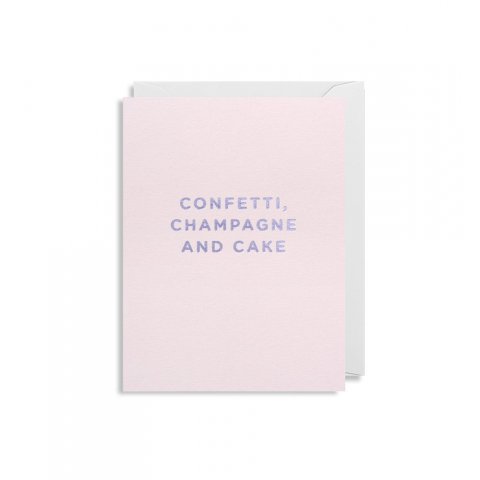 Mini-Grußkarte Lagom Design 90 x 120 mm, Confetti, Champagne