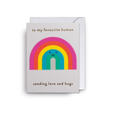 Mini greeting card Lagom Design 90 x 120 mm, To My Favorite Human sending love