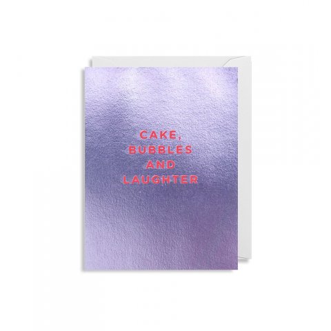Mini greeting card Lagom Design 90 x 120 mm, Bubbles And Laughter
