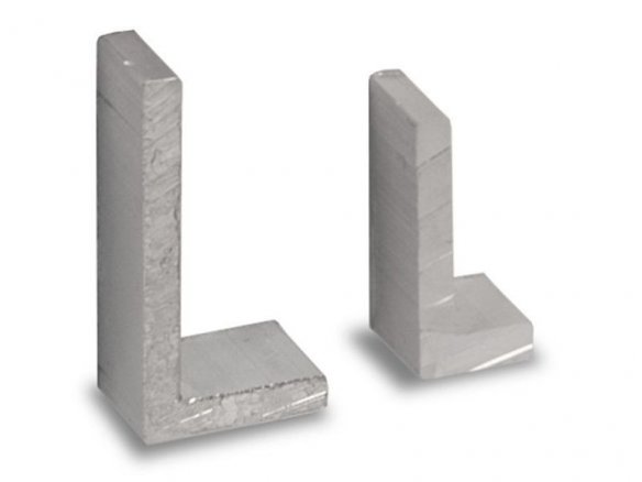 Perfil en L de aluminio, de lados desiguales