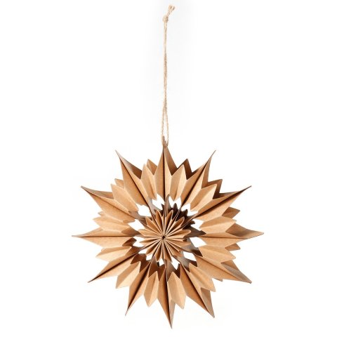 Estrella de papel ø 22 cm, marrón