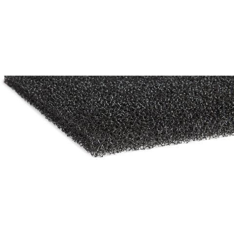 Polyurethane filter foam ("plant foam") PPI 10, coarse-pored 15.0 x 300 x 400 mm, black