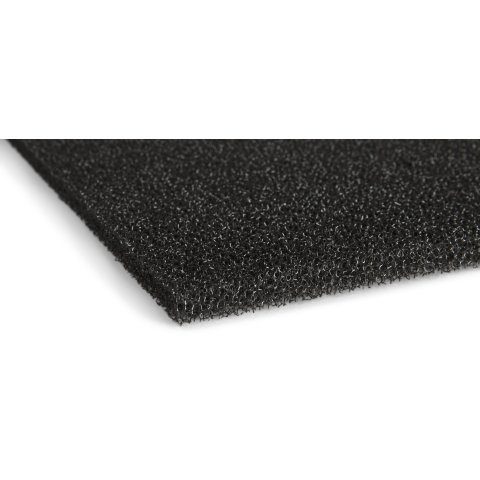 Polyurethane filter foam ("plant foam") PPI 20, medium porous 10.0 x 300 x 400 mm, black