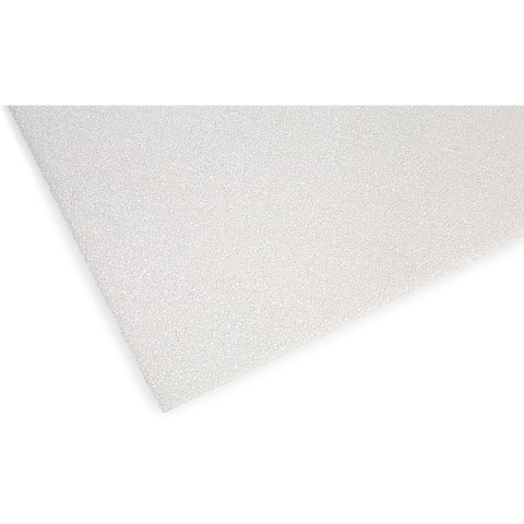 Polyurethane filter foam ("plant foam") PPI 20, medium porous 3.0 x 300 x 400 mm, light beige