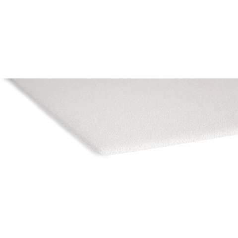 Polyurethane filter foam ("plant foam") PPI 20, medium porous 5.0 x 300 x 400 mm, light beige