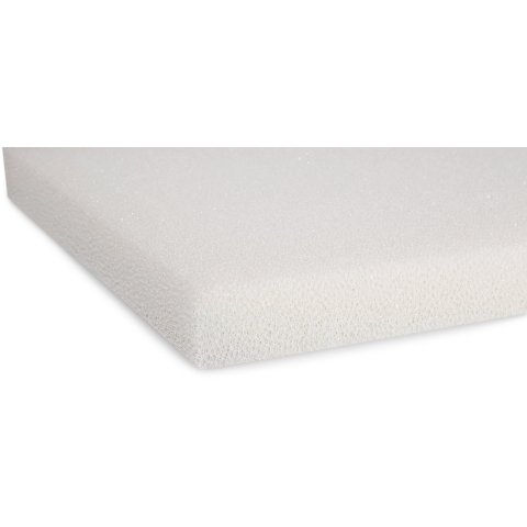 Polyurethane filter foam ("plant foam") PPI 20, medium porous 30.0 x 300 x 400mm, light beige