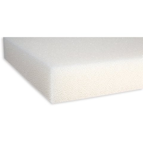 Polyurethane filter foam ("plant foam") PPI 20, medium porous 50.0 x 300 x 400mm, light beige