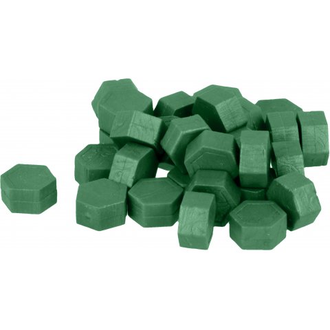 Perle di cera sigillanti 30 g, verde scuro
