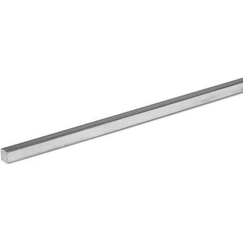 Barra cuadrada de aluminio 4,0 x 4,0  L = aprox. 1000 mm
