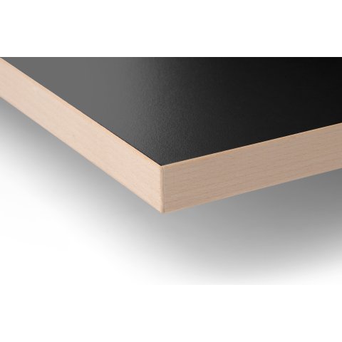 Modulor Melamin Tischplatte 25 x 900 x 1800 mm, geplt. matt, schwarz, Buche