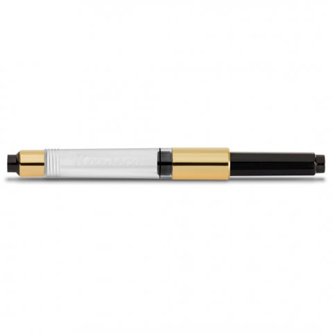 Converter for standard cartridge fountain pens l = 70 mm, black/gold