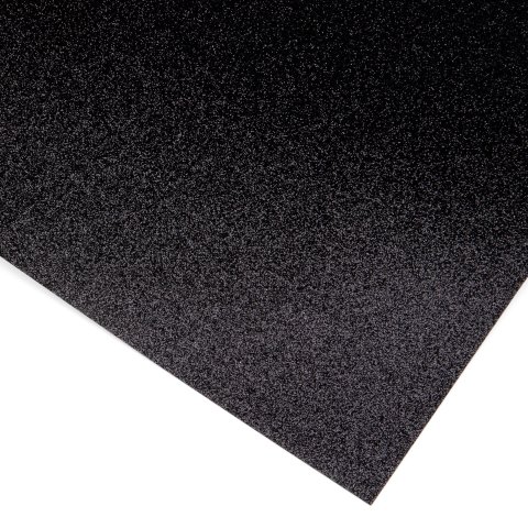 Aslan Glitterklebefolie SparkleColour SC123, PET, schwarz, b = 300 mm