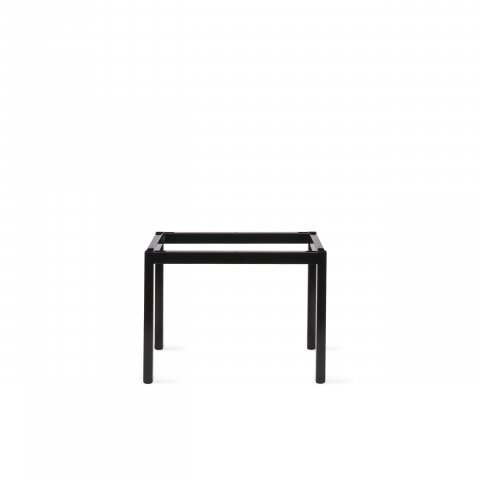 Modulor table frame M, welded 400 x 600 x 430 mm, black, RAL 9011, satin finish