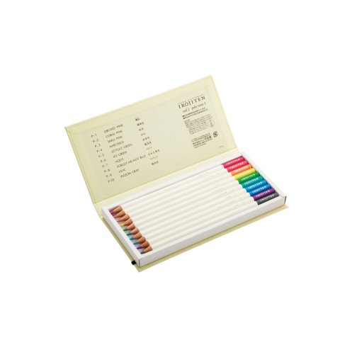 Tombow Farbstifte Irojiten Set 10 Stifte im Etui, Pastellfarben I