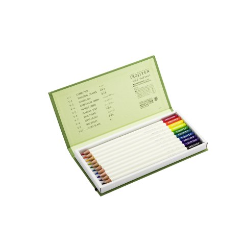 Matite colorate Tombow Set Irojiten 10 penne in astuccio, colori vivaci