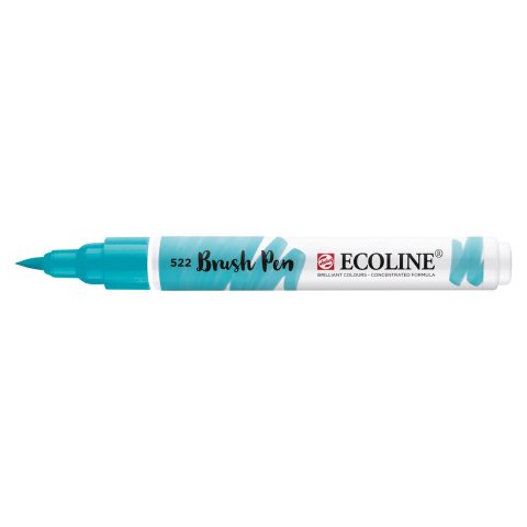 Talens Ecoline brush pen pen, turquoise blue (522)