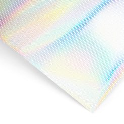 Pellicola adesiva olografica perforata
