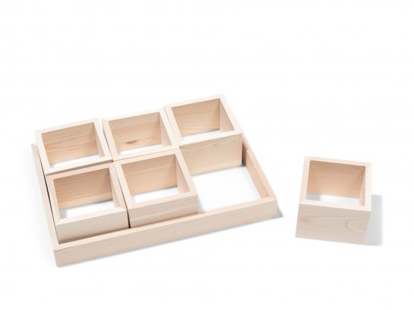 Divisorio in legno, 6 pezzi
