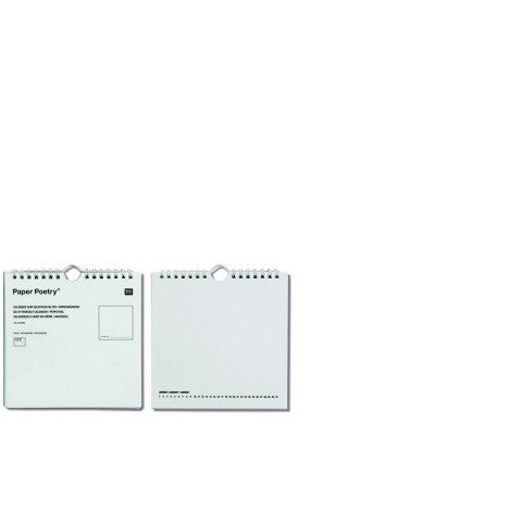 Dauerkalender zum Selbstgestalten 16 x 16 cm, 190 g/m2, weiß