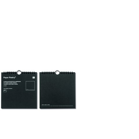 Dauerkalender zum Selbstgestalten 16 x 16 cm, 190 g/m2, schwarz