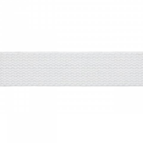 Belt strap, cotton w = 30 mm, white (009)