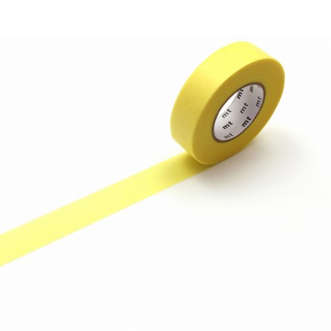 Mt 1P Basic Washi tape Industrial ancho = 15, largo = 20 m, amarillo (MTGANS06Z)