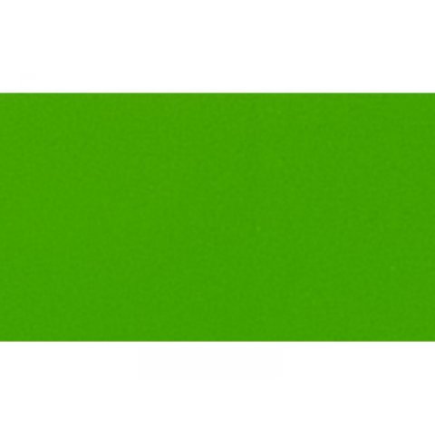 Lámina adh. de color Oracal 651, brillante b = 630 mm, opaca, amarillo-verde (064), RAL 6018
