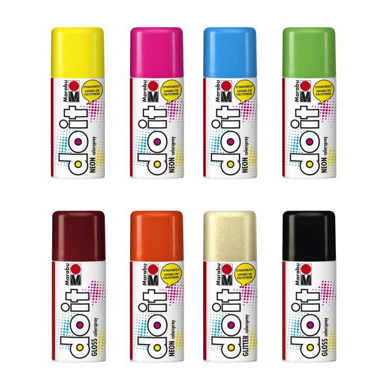 Marabu Peinture Aérosol Do It SATIN MATT, Pierre Grise - Foto 6