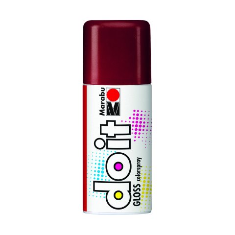Marabu pintura acrílica en spray Do it Lata 150 ml, brillante, rojo brillante