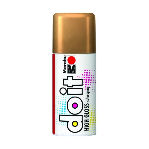 Marabu pintura acrílica en spray Do it Lata 150 ml, brillante, oro brillante