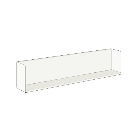 Mensola a parete Modulor L 1500, colorata 1500x300x210 mm, bianco, RAL 9016 SM