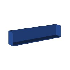 Modulor Wandregal L 1500, farbig 1500x300x210mm, Ultramarinblau, RAL 5002 FS