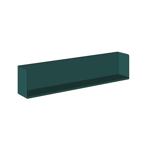 Mensola a parete Modulor L 1500, colorata 1500x300x210mm, turchese notturno, RAL Des. 1902020 FS