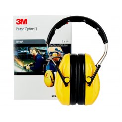 Cuffie auricolari 3M Peltor Optime I Arco regolabile in acciaio per molle, SNR = 27 dB, giallo