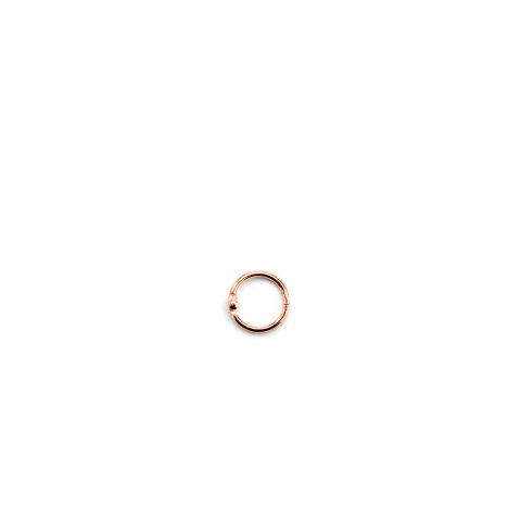Binder rings, copper ø i. 14 x 2,5 mm (1/2'), 10 pieces