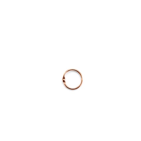 Binder rings, copper ø i. 19 x 2,5 mm (3/4'), 10 pieces