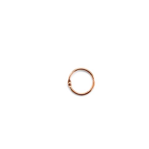Binder rings, copper ø i. 25 x 3,0 mm (1'), 10 pieces