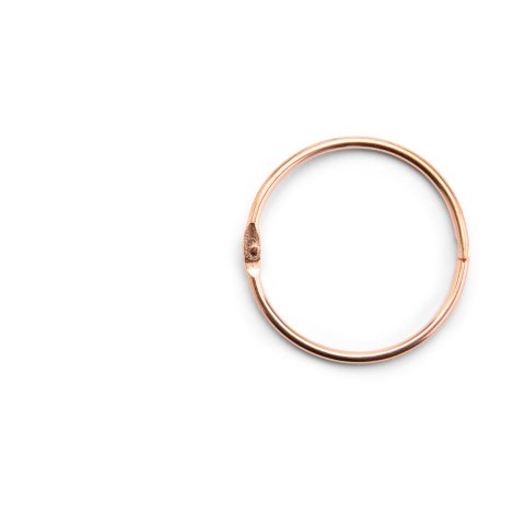 Binder rings, copper ø i. 50 x 3,0 mm (2'), 5 pieces